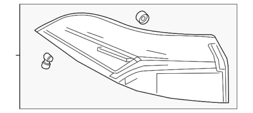 Genuine Toyota Lens & Housing 81551-12D10