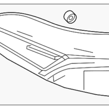 Genuine Toyota Lens & Housing 81551-12D10