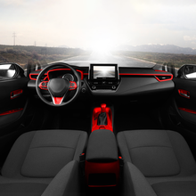 For Toyota Carolla 2019-2020 red Window lift panel switch cover trim 4pcs