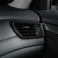 For Nissan Rogue 2014-2020 ABS Carbon Fiber Dashboard air outlets vent Trim 3pcs