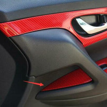 For Nissan Rogue 2014-20 ABS Red Carbon Fiber car Window lift panel switch Trim