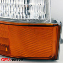 Fit 92-96 Ford Bronco F150 F250 F350 Replacement Headlights Amber Bumper Corner