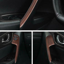 For Nissan Rogue 2014-2020 ABS Wood grain car Front door armrest cover trim 2pcs