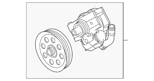 Genuine Ford Power Steering Pump BC3Z-3A696-A