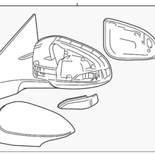 Genuine Toyota Mirror Assembly 87940-02F51-B1