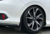 Rally Armor UR Black Mud Flaps w/ White Logo for 2016-2020 Civic Sedan & Coupe