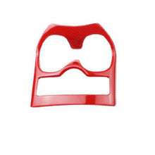 For Nissan Rogue 14-20 DX ABS Red Carbon Fiber Gear shift Water cup panel trim