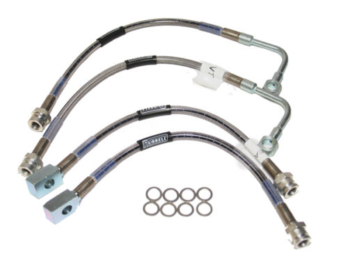 1993-1996 C4 CORVETTE STAINLESS STEEL BRAKE HOSE SET