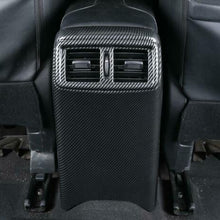 For Nissan Rogue 2014-2020 ABS Carbon fiber Rear Row Air outlets Anti-kick trim