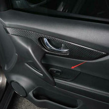 For Nissan Rogue 2014-20 ABS Carbon Fiber Car Window lift panel switch Trim 4PCS