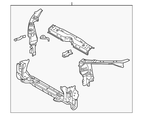 Genuine Toyota Radiator Support 53201-02330