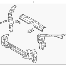 Genuine Toyota Radiator Support 53201-02330