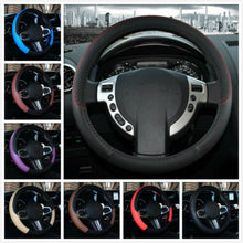 PU Leather Car Steering Wheel Cover Anti-slip Protector Fit For 38cm Accessories