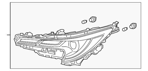 Genuine Toyota Headlamp Assembly 81110-02S30