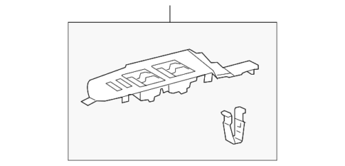 Genuine Toyota Switch Bezel 74232-02E70-C0