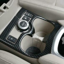 For Nissan Rogue 2014-2020 4WD ABS Carbon Fiber central console Water cup Trim