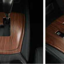 For Nissan Rogue 2014-2020 ABS Wood grain central console Gear shift panel Trim
