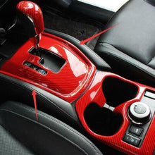 For Nissan Rogue 2014-2020 ABS Red Carbon Fiber Car Gear shift panel Cover trim