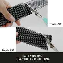 Car Carbon Fiber Rubber Sticker DIY Car Tuning Sticker Door Sill Protector Strip