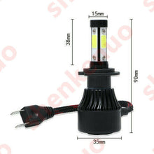 4Side H7+H7 LED Headlight Bulb Hi-Lo+ H11 Fog Light For Benz E350 E550 2007-2009