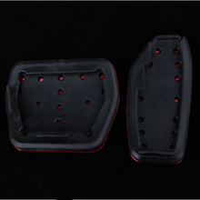 2pcs Red No Drilling Gas Brake Foot Pedal Cover AT For NISSAN ROGUE 2014-2020