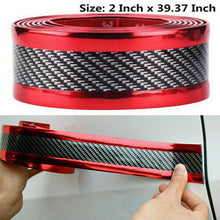 Car Sticker Carbon Fiber Rubber Door Sill Protector Edge Guard Strip Universal