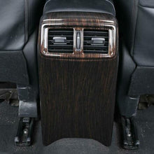 For Nissan Rogue 2014-2020 ABS Wood grain Rear Row Air outlets Anti-kick trim