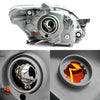 Fits 07-12 Toyota Yaris Sedan Black Bezel Headlights Lamps Replacement 2007-2012