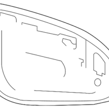 Genuine Toyota Mirror Glass 87961-02F30