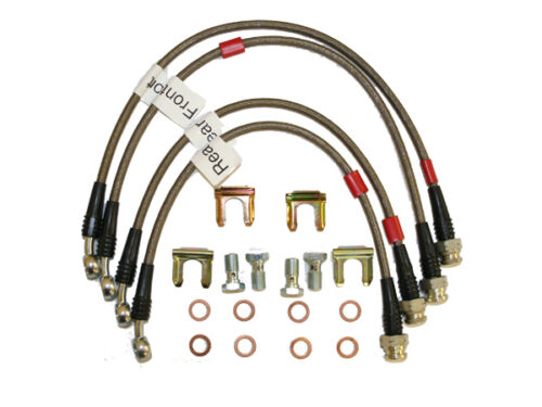 2005-2013 C6 CORVETTE STAINLESS STEEL BRAKE HOSE SET