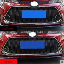 fit For Toyota Corolla 2020 ABS Chrome head Front Fog Light Lamp Cover Trim