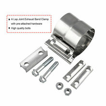 4pcs 5" to 5 1/5" Stainless Exhaust Clamp Lap Joint for Catback Muffler Downpipe