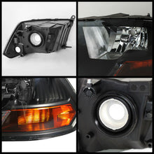 Fits Black 2009-2018 Dodge Ram 1500/2500/3500 Headlights Lamps Light LH+RH Pair