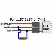 2Pcs 6ohm 50W LED Load Resistors Turn Signal Blinkers/Fog Lights Fix Hyper Flash