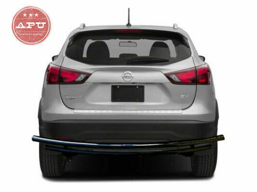 APU fits 14-20 Nissan Rogue BLACK Double layer Rear Bumper Guard protector