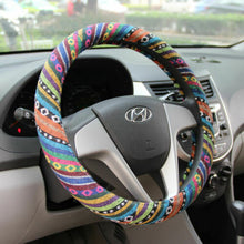 38cm Colorful Car Steering Wheel Cover Breathable Non-Slip Soft Grip Comfortable