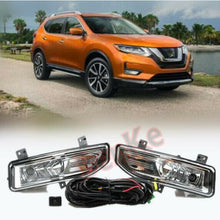 FIT for 2017-2020 Nissan Rogue Front fog lamp Kit w/Bulb Switch Cable 1set