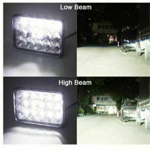 4Pcs 4x6" LED Headlight Sealed Hi/Lo Beam Fog Light For Freightliner FLD120 112