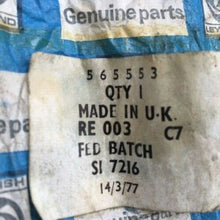 ROVER P6 P6B BRAKE PIPE - HOSE TO FRONT CALIPER NEW NOS GENUINE 565553