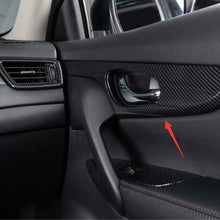 For Nissan Rogue 2014-20 ABS Carbon Fiber Car inner door handle panel Cover Trim