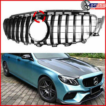 w/ Camera Gloss Black GT R Grill Grille for Mercedes-Benz W213 E250 E300 16-19