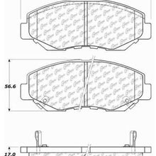 Disc Brake Pad Set Front Centric 105.09143