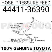 4441136390 Genuine Toyota HOSE, PRESSURE FEED 44411-36390