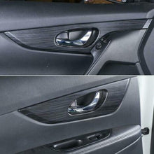 For Nissan Rogue 2014-2020 ABS Matte stripes Car Inner door lift panel Trim 8PCS