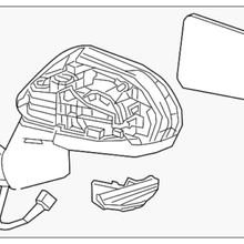 Genuine Toyota Mirror Assembly 87910-02926