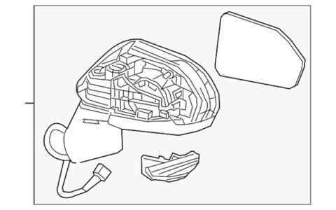 Genuine Toyota Mirror Assembly 87910-02926