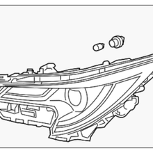 Genuine Toyota Headlamp Assembly 81110-02S30