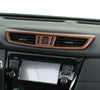 For Nissan Rogue 2014-2020 ABS Wood grain Dashboard middle air outlets vent Trim