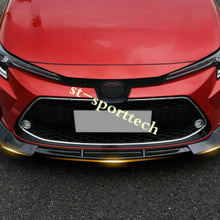 For Toyota Corolla Sedan 2020+ Front Bumper Lip Body Kit Spoiler Splitter 3pcs