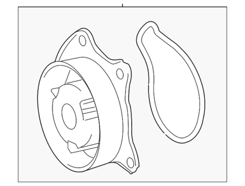 Genuine Toyota Water Pump 16100-09560